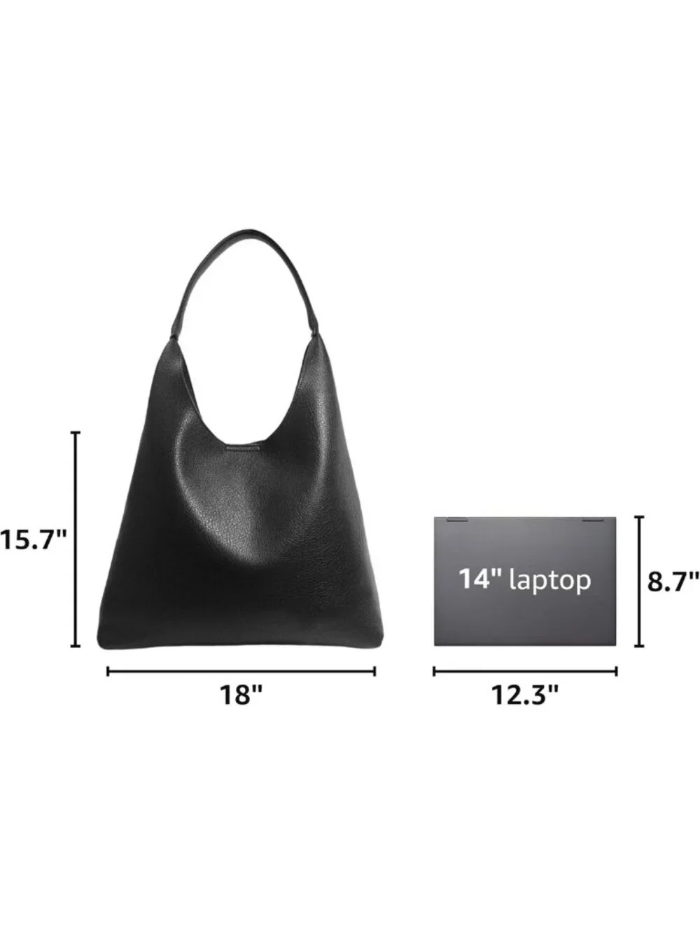 Soft Vegan Leather Hobo Bag for Women | Slouchy Shoulder Tote Purse